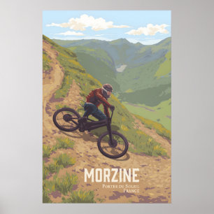 Morzine Mountainbike-Reiseplakat Poster
