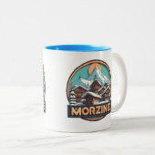 Morzine Ski Tasse - Feiern Sie Ihre Liebe für die (VorderseiteRechts)