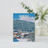 Morzine Skistation Postkarte (Stehend Vorderseite)