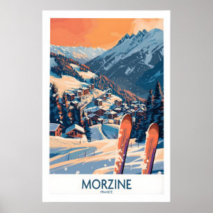 Morzine-Wandkunstposter - Ski-Druck 1 Poster