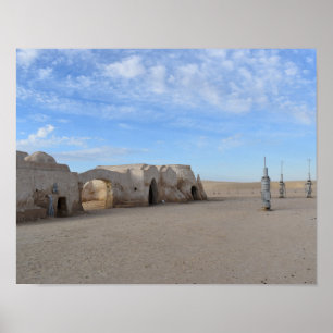 Mos Espa auf dem Planeten Tatooine Poster