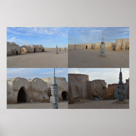 Mos Espa auf dem Planeten Tatooine Poster