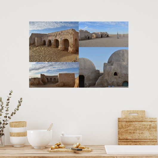 Mos Espa auf dem Planeten Tatooine Poster (Küche)