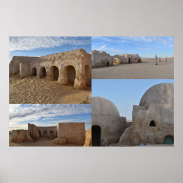 Mos Espa auf dem Planeten Tatooine Poster