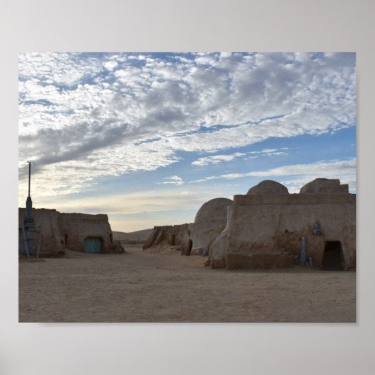 Mos Espa auf dem Planeten Tatooine Poster (Vorne)