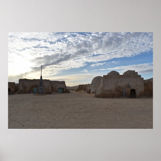 Mos Espa auf dem Planeten Tatooine Poster (Vorne)