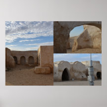 Mos Espa auf dem Planeten Tatooine Poster