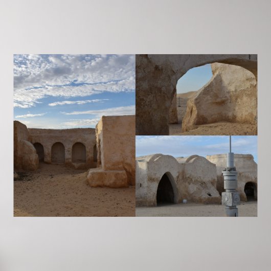 Mos Espa auf dem Planeten Tatooine Poster (Vorne)