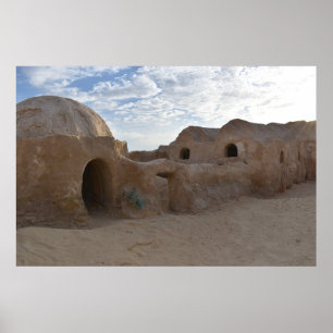 Mos Espa auf dem Planeten Tatooine Poster