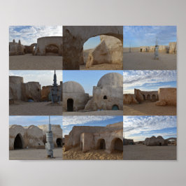 Mos Espa auf dem Planeten Tatooine Poster