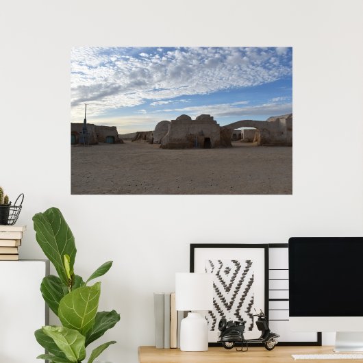 Mos Espa auf dem Planeten Tatooine Poster (Heimbüro)