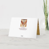 MOSAIC ANGEL , braunes Pergament Feiertagskarte (Rückseite)