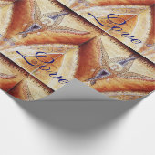 MOSAIC ANGEL CHRISTMAS JOY PEACE LIEBE GESCHENKPAPIER (Ecke)