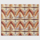 MOSAIC ANGEL CHRISTMAS JOY PEACE LIEBE GESCHENKPAPIER (Flach)