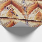 MOSAIC ANGEL CHRISTMAS JOY PEACE LIEBE GESCHENKPAPIER (Ecke)