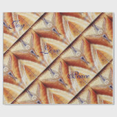 MOSAIC ANGEL CHRISTMAS JOY PEACE LIEBE GESCHENKPAPIER (Flach)