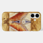 MOSAIC ANGEL MONOGRAM Case-Mate iPhone HÜLLE (Rückseite (Horizontal))
