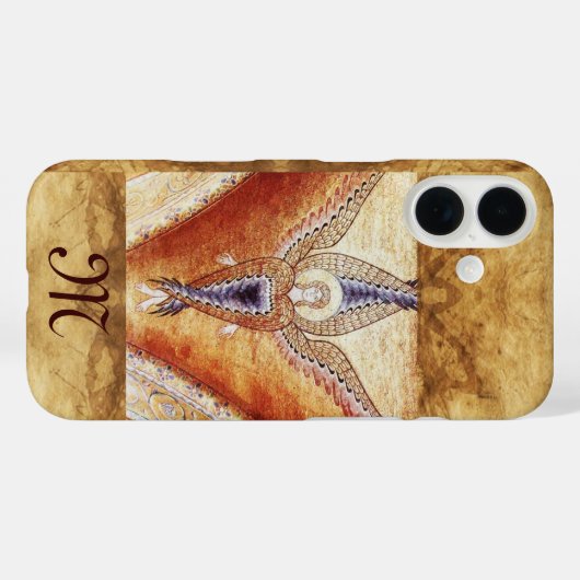 MOSAIC ANGEL MONOGRAM Case-Mate iPhone HÜLLE (Rückseite (Horizontal))