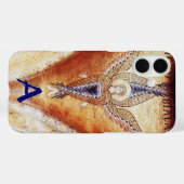 MOSAIC ANGEL, Monogramm Case-Mate iPhone Hülle (Rückseite (Horizontal))