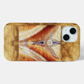 MOSAIC ANGEL Parchment Monogram Case-Mate iPhone Hülle (Rückseite (Horizontal))