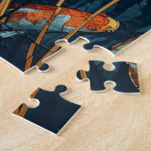 Mosaic Art Koi Fish Pond illustration design Puzzle (Seite)