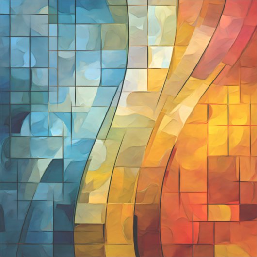 Mosaic Art Vinyl Sticker (Vorderseite)