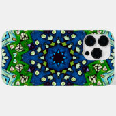 Mosaic Blue Green Hippie Boho Mandala Case-Mate iPhone Hülle (Rückseite (Horizontal))