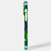 Mosaic Blue Green Hippie Boho Mandala Case-Mate iPhone Hülle (Rückseite / Links)
