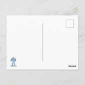 Mosaic Blue Ribbon General Vielen Dank Postkarte (Rückseite)