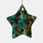 Mosaic Blue Star Ornament (Rechts)