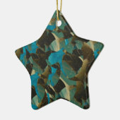 Mosaic Blue Star Ornament (Links)