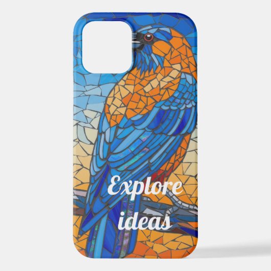 Mosaic Bluebird Inspiration iPhone-Hülle iPhone Hülle (Rückseite)