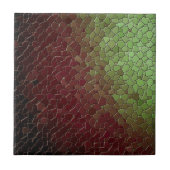 Mosaic Burgandy Green Tile Fliese (Vorderseite)