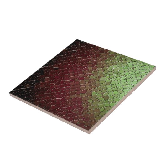Mosaic Burgandy Green Tile Fliese (Seite)