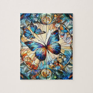 Mosaic Butterfly Jigsaw Puzzle