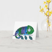 Mosaic Chameleon Card Karte (Gelbe Blume)