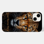Mosaic Cheetah Portrait Case-Mate iPhone Hülle (Rückseite (Horizontal))