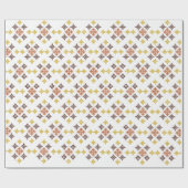 Mosaic Cross Pattern Geschenkpapier (Flach)