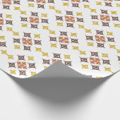 Mosaic Cross Pattern Geschenkpapier (Ecke)