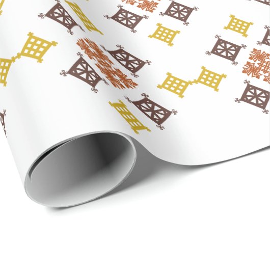 Mosaic Cross Pattern Geschenkpapier (Rolleneckpunkt)