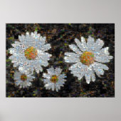 Mosaic Daisies 10 Poster (Vorne)