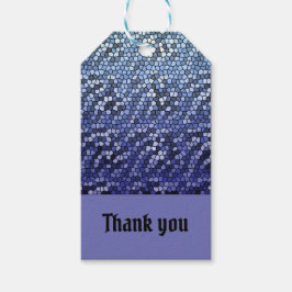 Mosaic Dankeschön Abstrakt Blue Wertschätzung Geschenkanhänger