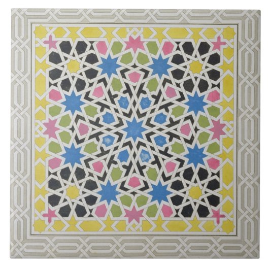 Mosaic design from the Alhambra, from 'The Arabian Fliese (Vorderseite)