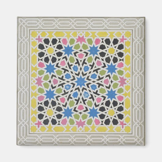 Mosaic design from the Alhambra, from 'The Arabian Magnet (Vorne)