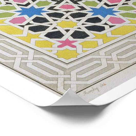 Mosaic design from the Alhambra, from 'The Arabian Poster (Ecke)