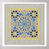 Mosaic design from the Alhambra, from 'The Arabian Poster (Vorne)