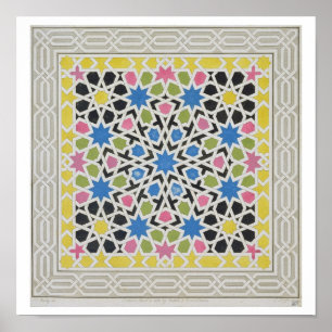 Mosaic design from the Alhambra, from 'The Arabian Poster