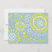 MOSAIC DOVE oF FRIEDEN Bat Mitzvah Einladung (Rückseite)