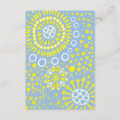 MOSAIC DOVE PEACE Bat Mitzvah Empfang Card Begleitkarte (Rückseite)