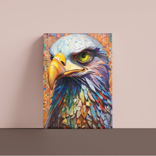 Mosaic Eagle Canvas Print Leinwanddruck